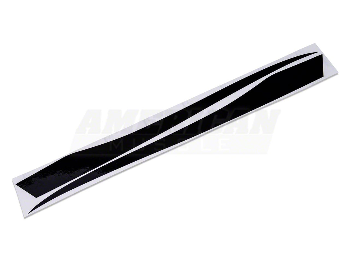 SEC10 Quarter Panel Accent Decal; Gloss Black (10-14 Mustang Coupe)