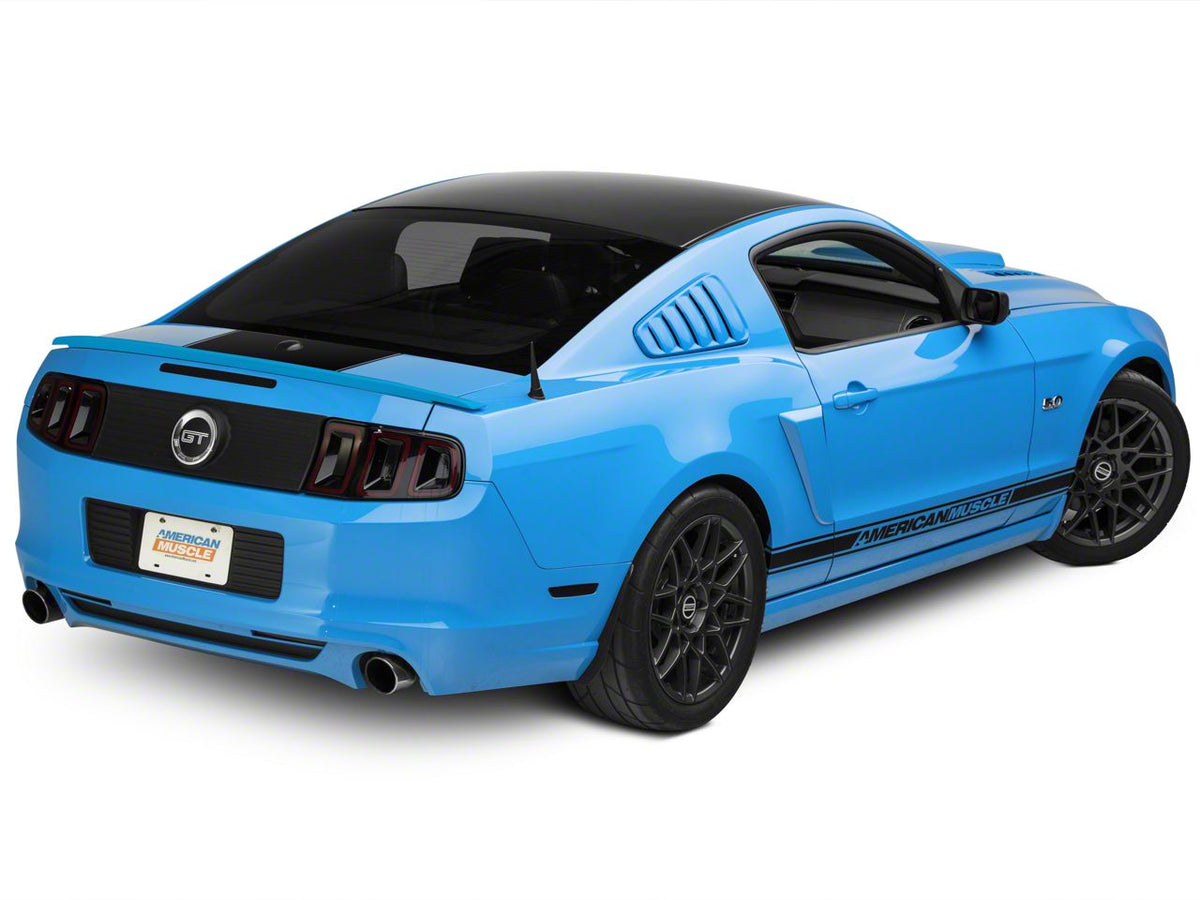 SEC10 Rear Decklid Accent Decal; Gloss Black (10-14 Mustang)