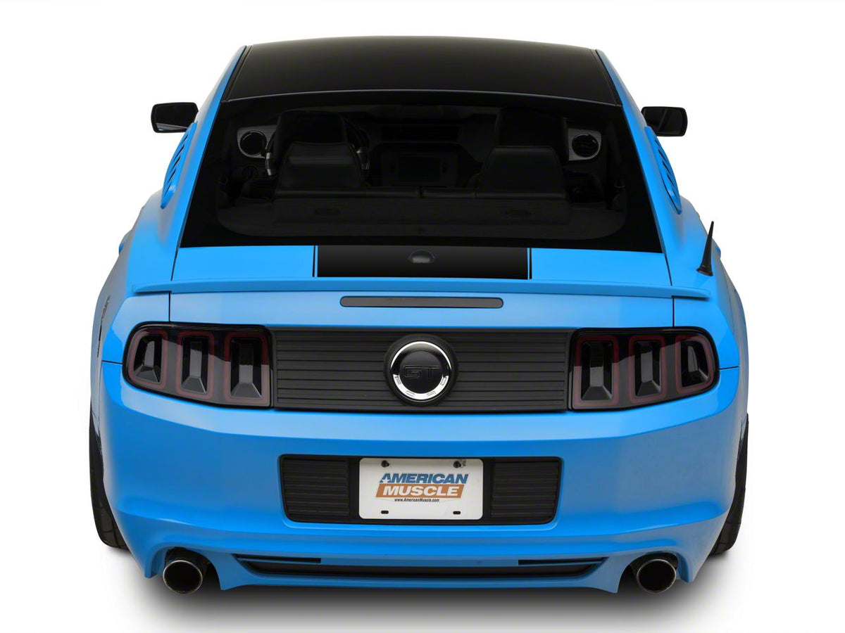 SEC10 Rear Decklid Accent Decal; Gloss Black (10-14 Mustang)
