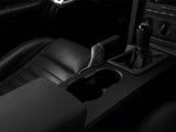 SpeedForm Premium Black Leather E-Brake Boot; Red Stitch (05-09 Mustang)