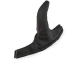 SpeedForm Premium Black Leather E-Brake Boot; Red Stitch (05-09 Mustang)