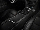 SpeedForm Premium Black Leather E-Brake Boot; Red Stitch (10-14 Mustang)