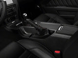 SpeedForm Premium Black Leather E-Brake Boot; Red Stitch (10-14 Mustang)