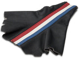 SpeedForm Premium Black Leather Shift Boot; Red, White and Blue Stripe (05-09 Mustang GT, V6)