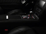 SpeedForm Premium Black Leather Shift Boot; Red, White and Blue Stripe (10-14 Mustang)