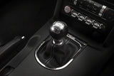 SpeedForm Premium Black Leather Shift Boot; Silver Stitching (15-23 Mustang, Excluding GT500)