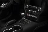 SpeedForm Premium Black Leather Shift Boot; Silver Stitching (15-23 Mustang, Excluding GT500)