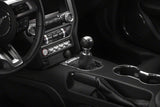 SpeedForm Premium Black Leather Shift Boot; Silver Stitching (15-23 Mustang, Excluding GT500)