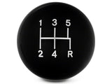 SpeedForm Modern Billet Retro Style 5-Speed Shift Knob; Black (05-10 Mustang GT, V6)