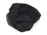 SpeedForm Premium Leather Armrest Cover; Silver Stitching (05-09 Mustang)