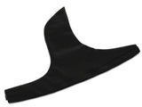 SpeedForm Premium Black Leather E-Brake Boot; Silver Stitch (05-09 Mustang)