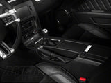 SpeedForm Premium Black Leather Shift Boot; White Stitching (10-14 Mustang w/ Premium Package)
