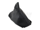SpeedForm Premium Black Leather Shift Boot; White Stitching (10-14 Mustang w/ Premium Package)