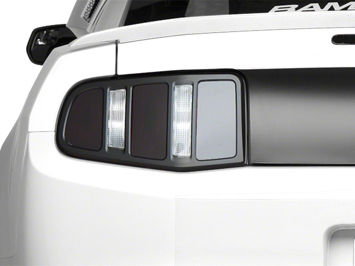 Mmd Tail Light Trim; Matte Black (10-12 Mustang)