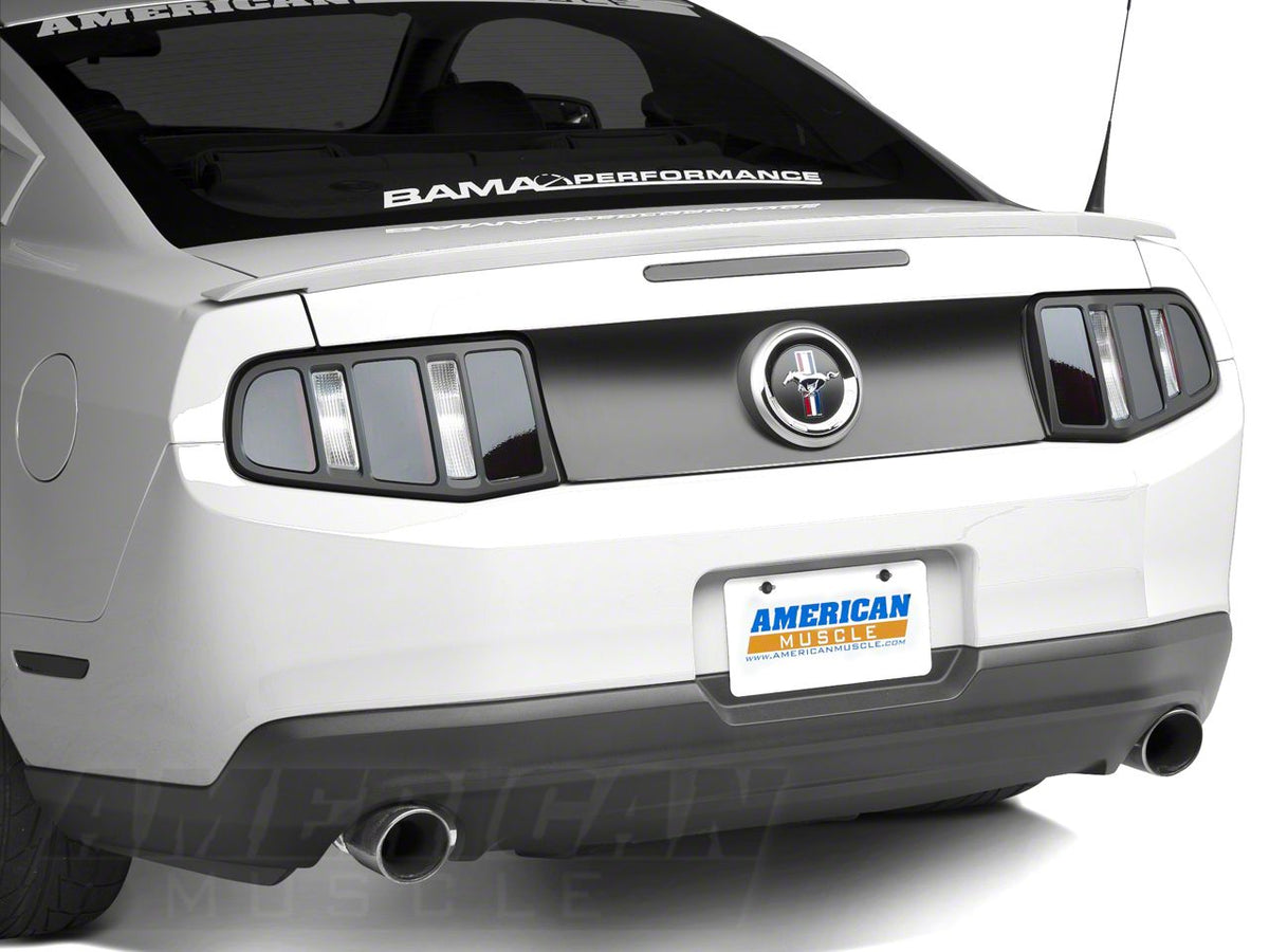 Mmd Tail Light Trim; Matte Black (10-12 Mustang)