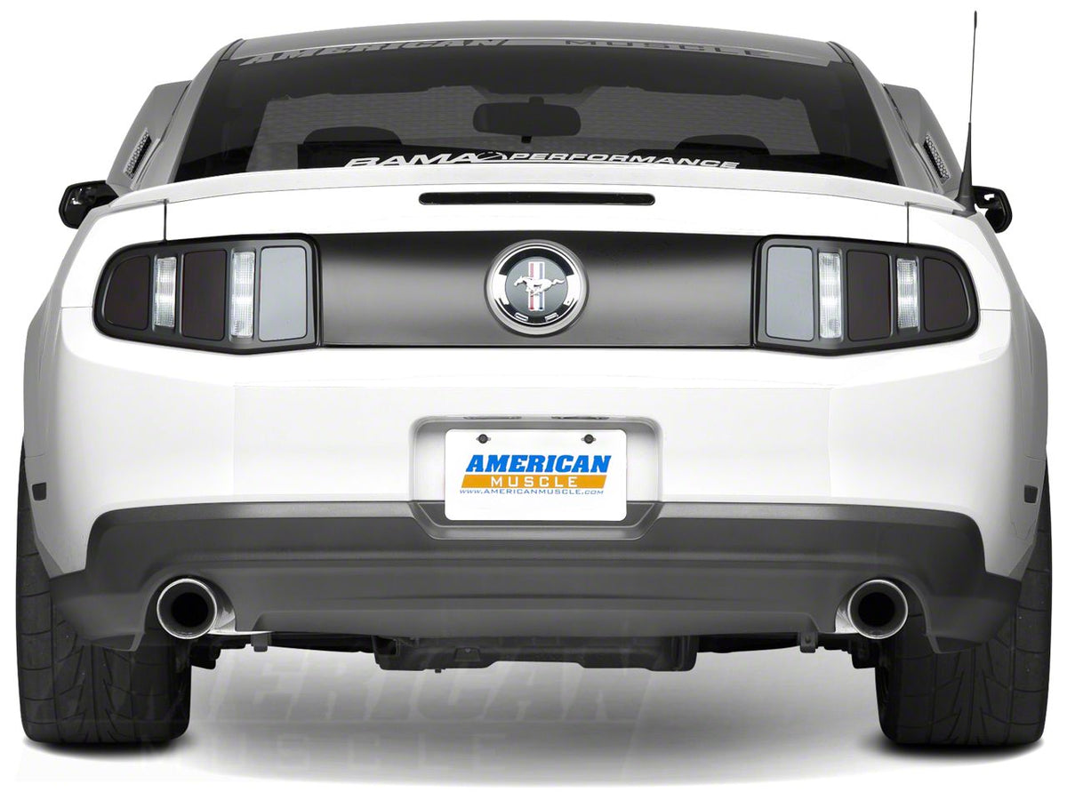 Mmd Tail Light Trim; Matte Black (10-12 Mustang)