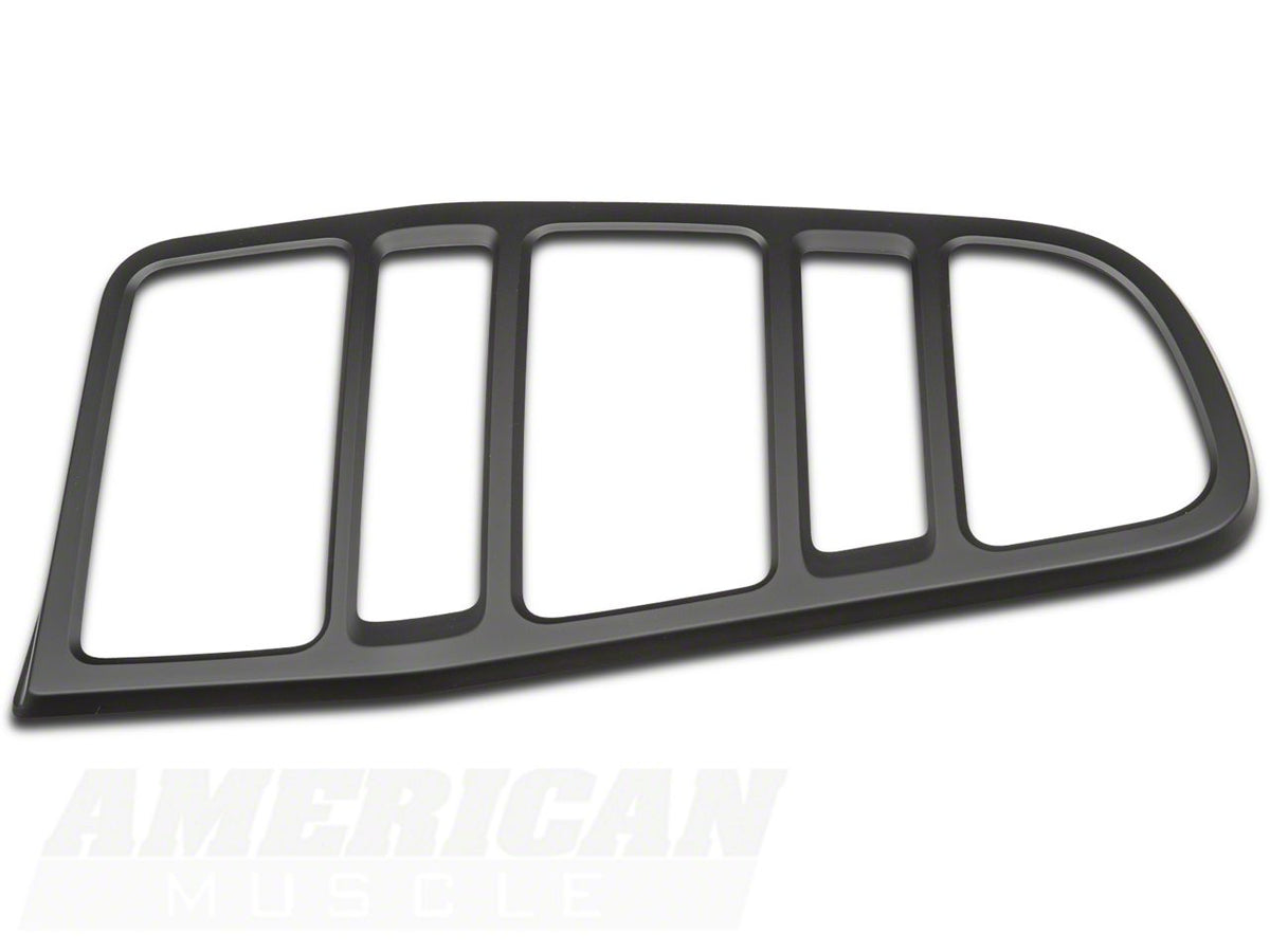 Mmd Tail Light Trim; Matte Black (10-12 Mustang)