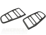 Mmd Tail Light Trim; Matte Black (10-12 Mustang)