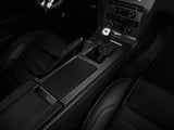 SpeedForm Premium Black Leather E-Brake Boot; White Stitch (10-14 Mustang)