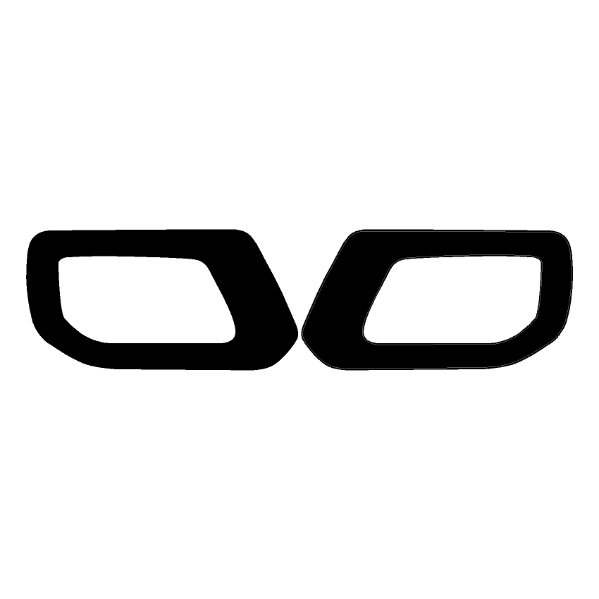 Solid Color Interior Door Handle Overlays (Printed Series) - 2021+ Bronco