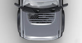 Stealth Clear American Flag Hood Overlay - 2021+ Bronco