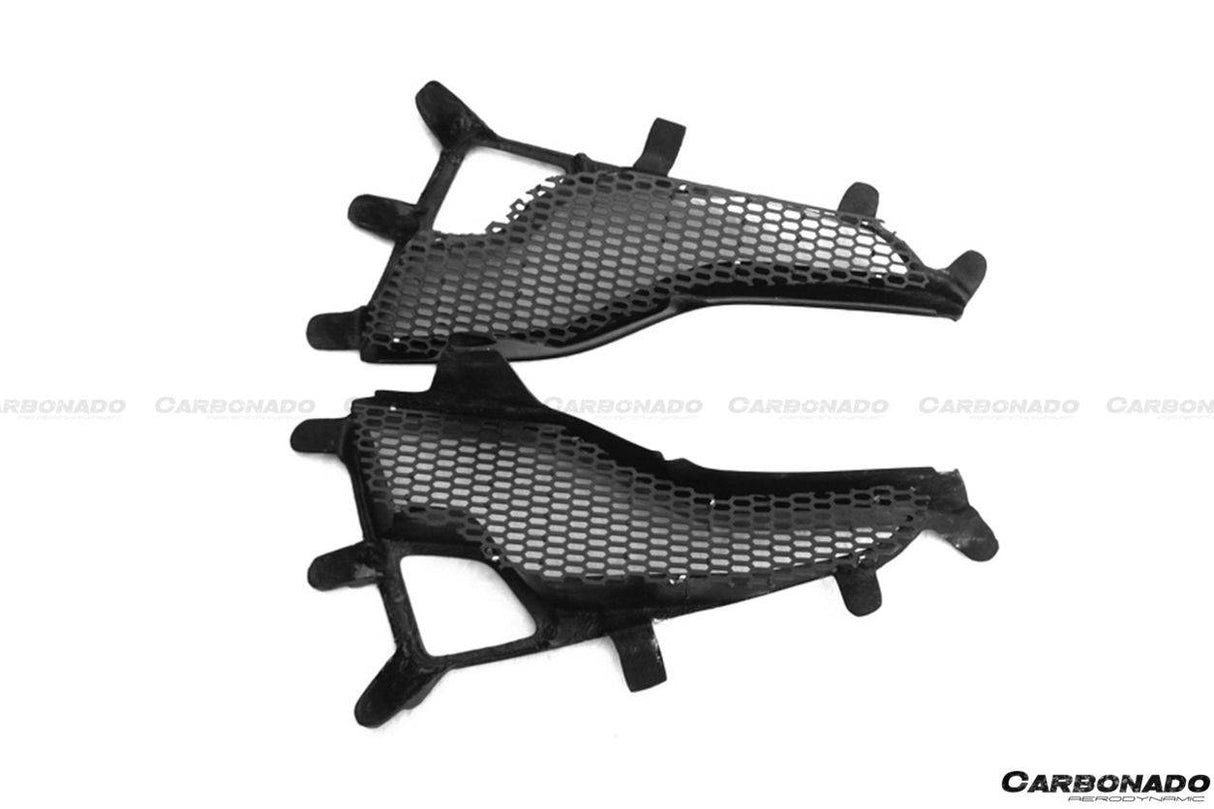2010-2015 Ferrari Carbon Fiber  Brake Lights Covers Carbonado (OE) Fits: 458 Italia and Spider