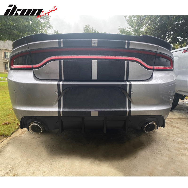 Rear Diffuser Splitter for 2015-2024 Dodge Charger Base SXT  PP