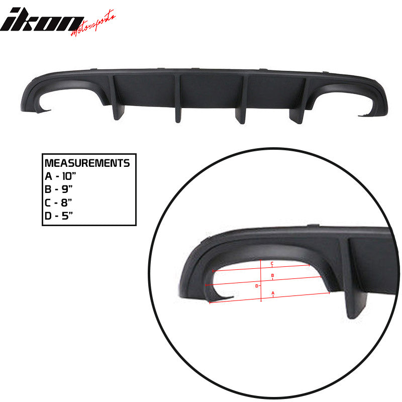 2015-2023 Dodge Charger Rear Bumper Quad Exhaust Rear Lip Diffuser PP