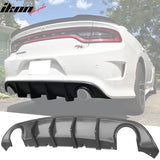 2015-2023 Dodge Charger Black Rear Bumper Conversion Diffuser Lip PP