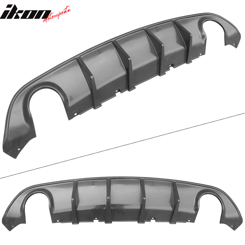 2015-2023 Dodge Charger Black Rear Bumper Conversion Diffuser Lip PP