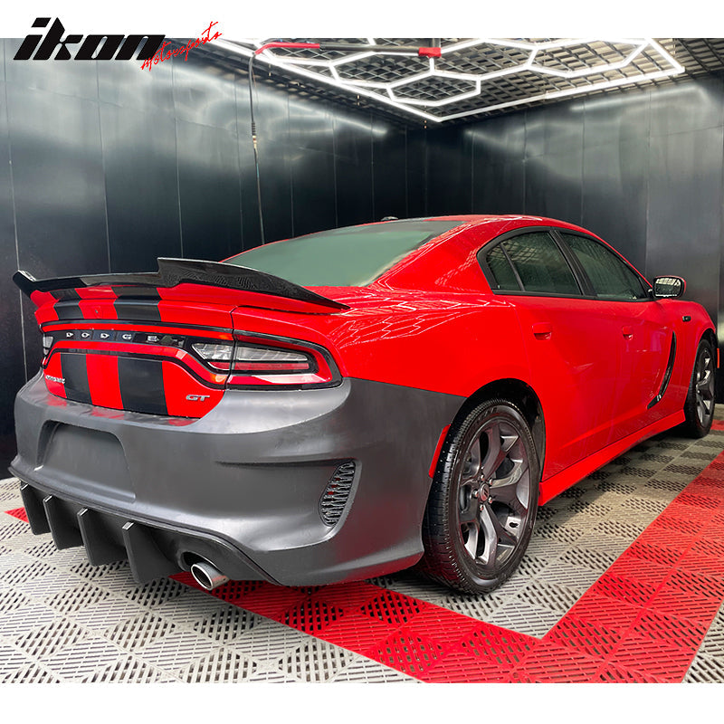 Rear Bumper Diffuser for 2020-2024 Dodge Charger Widebody IKON Style P