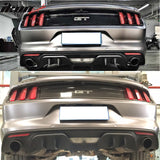 Fits 15-17 Mustang Premium Rear Bumper & R Spec 3 Pc Rear Diffuser