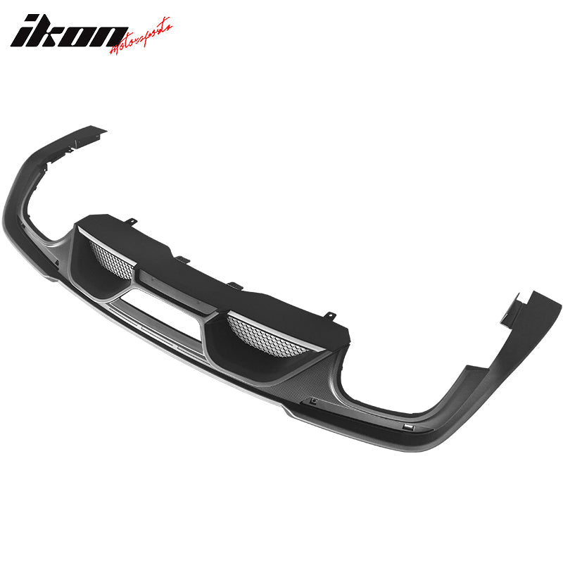 2018-2024 Ford Mustang S550 2DR Matte Black Rear Bumper Diffuser PP