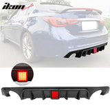 2018-2024 Infiniti Q50 LED Brake Light Rear Bumper Diffuser Lip PP