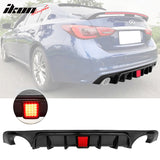 2018-2024 Infiniti Q50 LED Brake Light Rear Bumper Diffuser Lip PP
