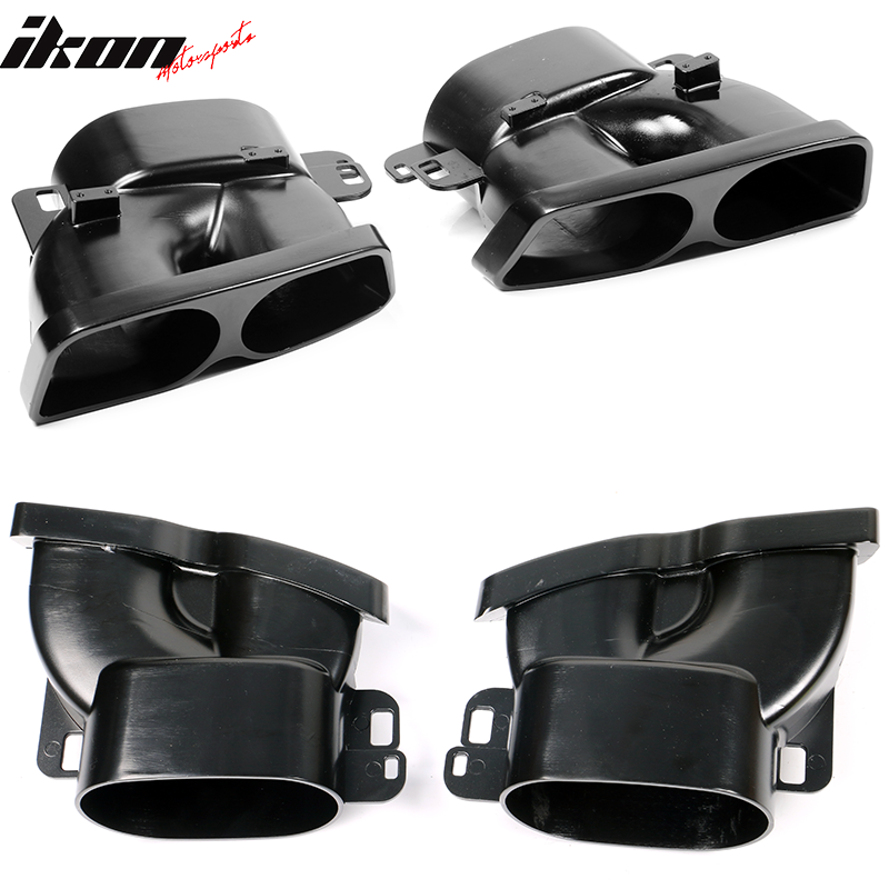 2015-2021 Benz C W205C63 C63S AMG B Style Rear Diffuser + Exhaust Tips