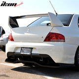Universal Fitment VTX Style Unpainted Black Rear Bumper Diffuser FRP