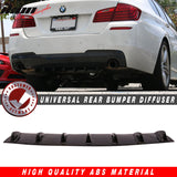 33" x 6" Universal Rear Bumper Diffuser Lip 7 Shark Fins Under