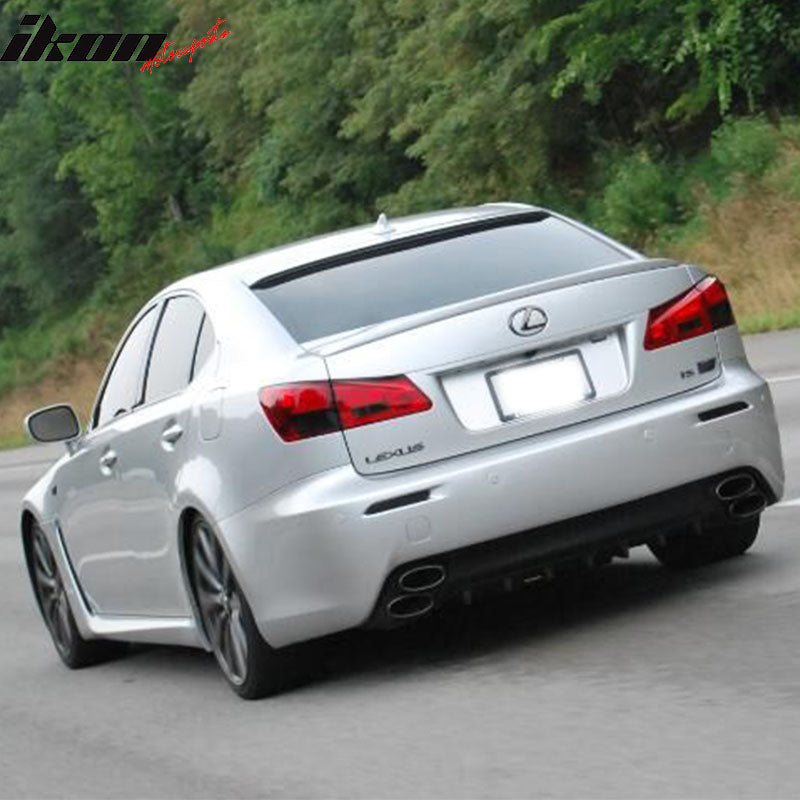 2006-2013 Lexus IS250 IS350 ISF Gloss Black Rear Bumper Diffuser ABS