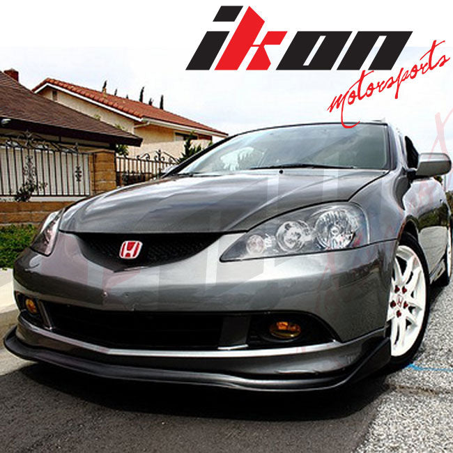 2005-2006 Acura RSX DC5 CS Style Unpainted Black Front Bumper Lip PU