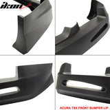2004-2005 Acura TSX 4DR JDM Style Unpainted Black Front Bumper Lip PU