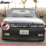 1992-1998 BMW E36 3-Series Unpainted Black Front Bumper Lip PU