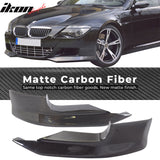 2006-2010 BMW E63 E64 M6 A Style Front Bumper Lip Carbon Fiber CF