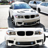 2007-2011 BMW 1 Series 1M E87 Carbon Fiber Front Bumper Lip Spoiler