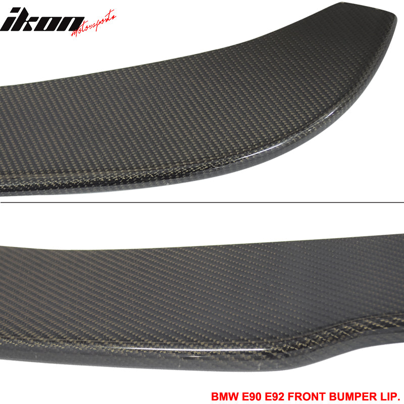 2007-2011 BMW 1Serie M E87 Matte Carbon Fiber Front Bumper Lip Spoiler