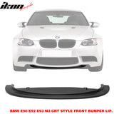 2008-2013 BMW M3 Only CRT Style Front Lip Spoiler Splitter PU