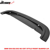 2008-2013 BMW M3 Only CRT Style Front Lip Spoiler Splitter PU