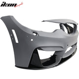 2015-2020 BMW F80 M3 F82 M4 P Style Black Front Bumper Lip 3PC PP