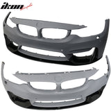 2015-2020 BMW F80 M3 F82 M4 P Style Black Front Bumper Lip 3PC PP
