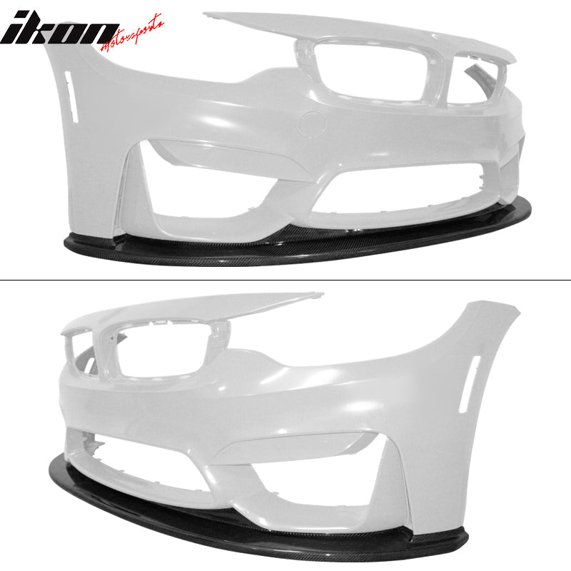 2015-2020 BMW F80 M3 F82 F83 M4 Carbon Fiber Front Bumper Lip Spoilers